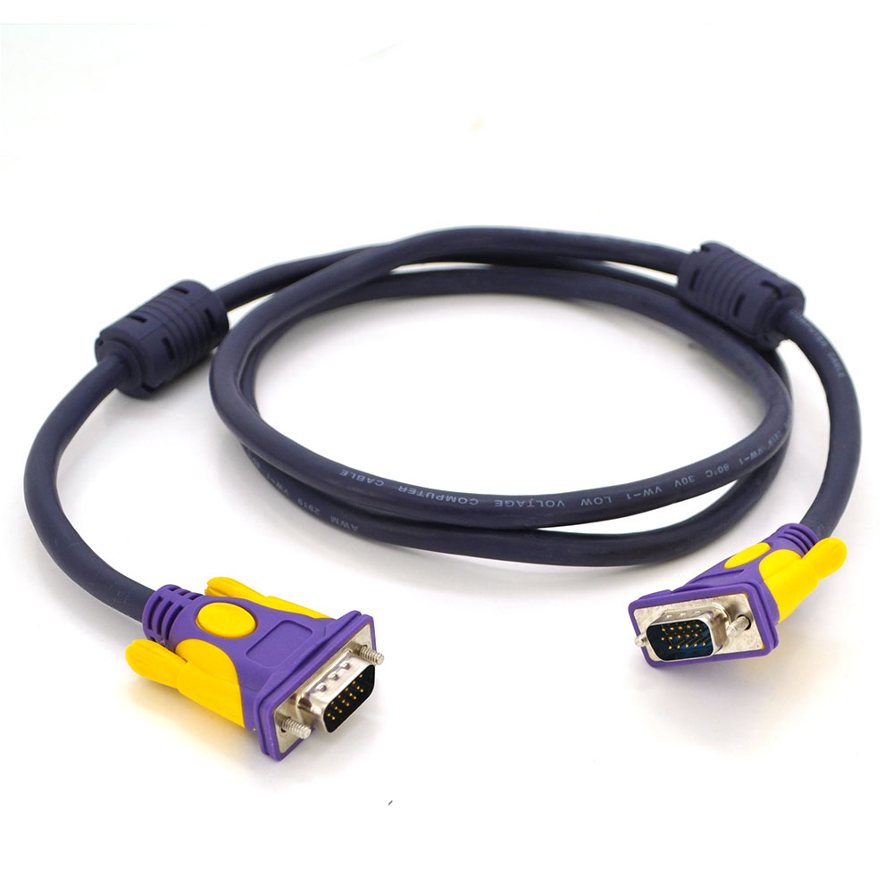 Кабель Merlion VGA 3+4 экранированный папа-папа 1,5 м (12901)