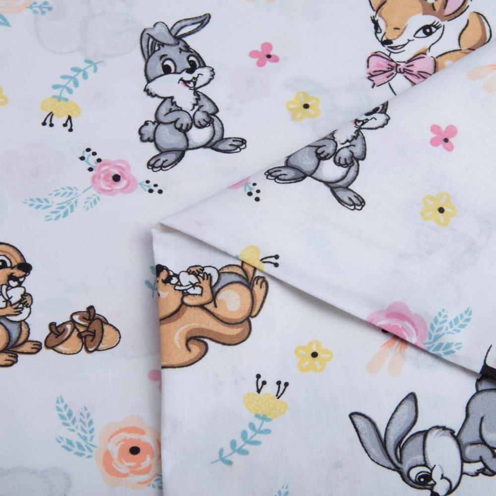 Ткань бязь ранфорс для постельного белья 12670 Бемби 130 гр/м2 240 см (25478)