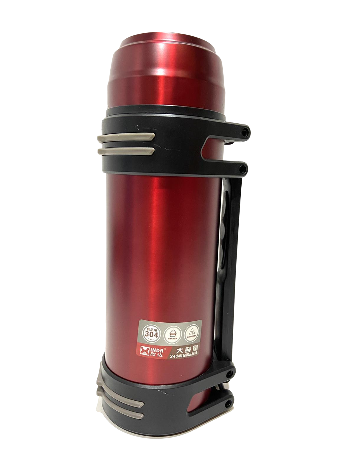 Термос стальной Shiny 1842-5 2 л Бордовый (39718493)