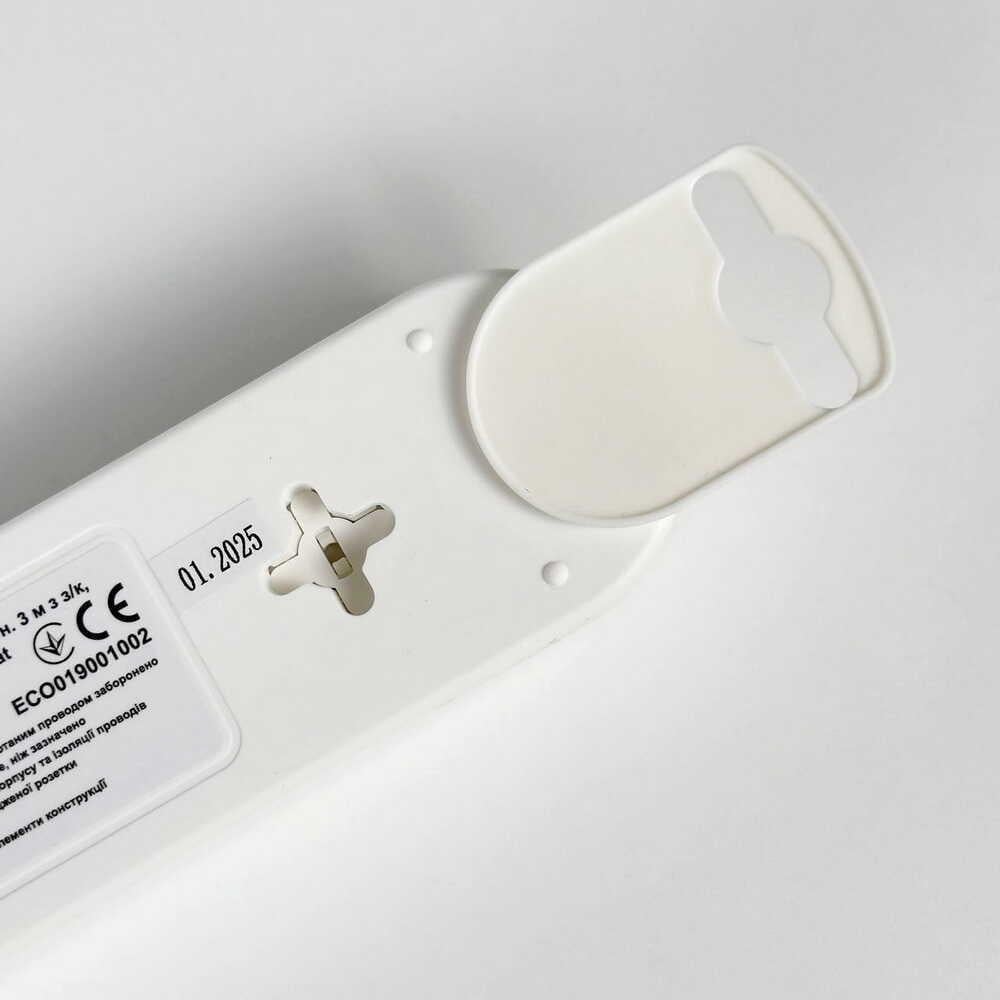 Подовжувач шестимісний АСКО-УКРЕМ Ornat побутовий з коробкою USB Type-C 3 м Білий (ECO019001011) - фото 6