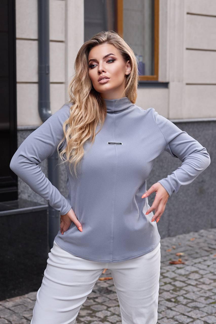 Кофта женская Alexa р. 58-60 Серый (#411-ел)