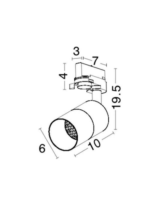 Прожектор трековий Nova Luce Diss (8008801) - фото 3 Прожектор трековий Nova Luce Diss (8008801) - фото 3