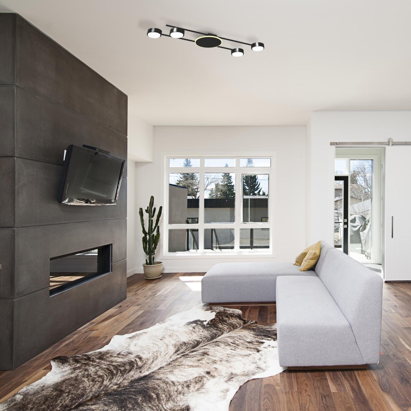 Светильник под лампу Videx 4xGX53 накладной с подсветкой Черный (VL-SPF21B-BB) - фото 3 Светильник под лампу Videx 4xGX53 накладной с подсветкой Черный (VL-SPF21B-BB) - фото 3