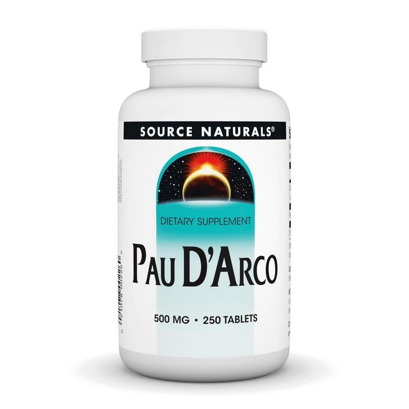Кора мурашиного дерева Пау д'Арко 500 мг Source Naturals Pau D'Arco 250 табл.