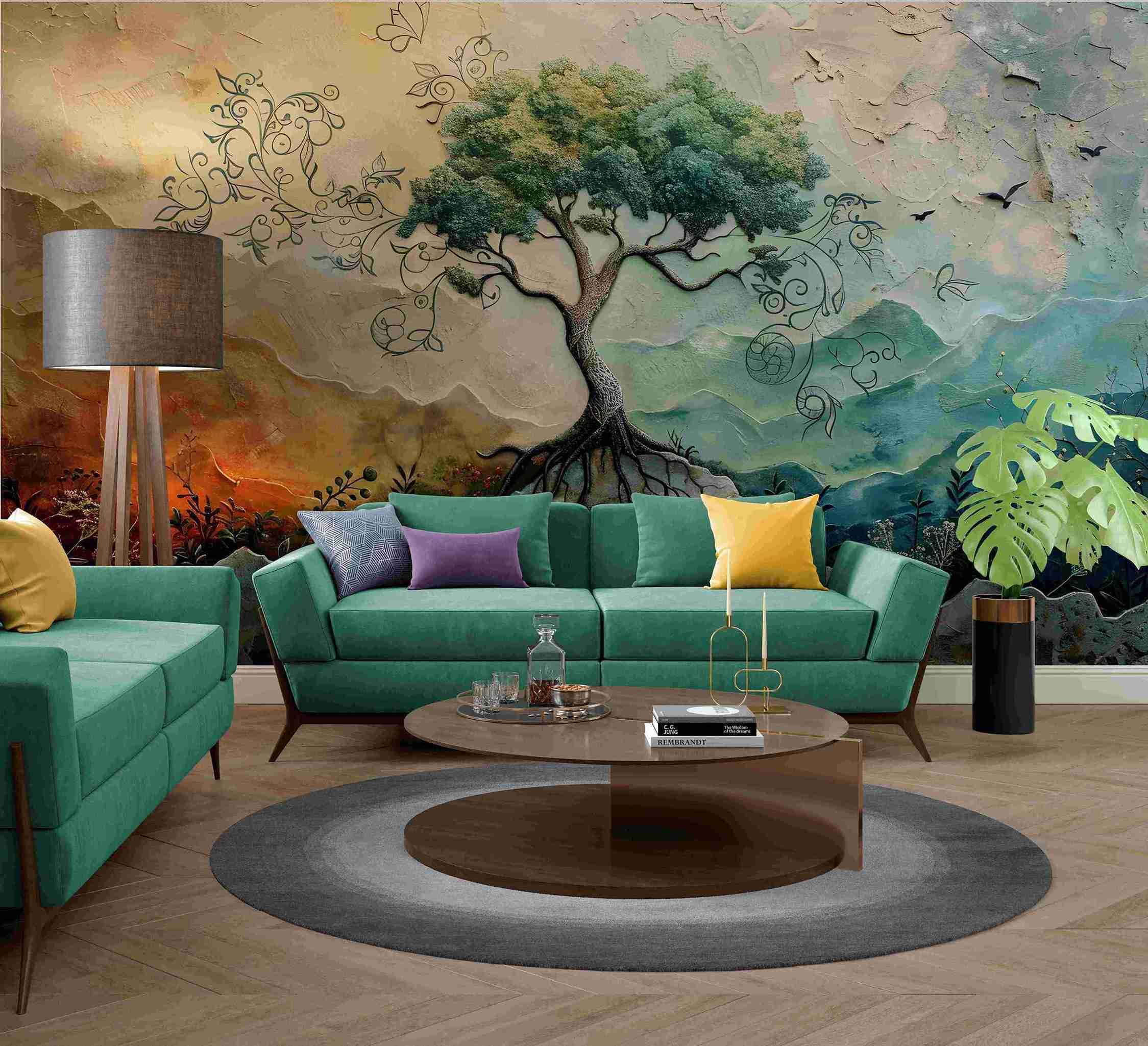 Фотообои бесшовные Сказочное дерево (S2013)