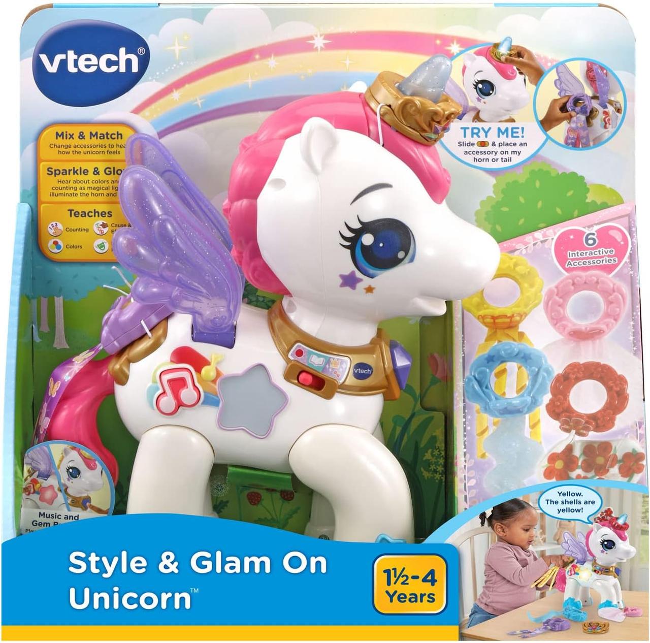 Інтерактивна іграшка VTech Style and Glam On Unicorn (B0BS3H4GPT) - фото 7