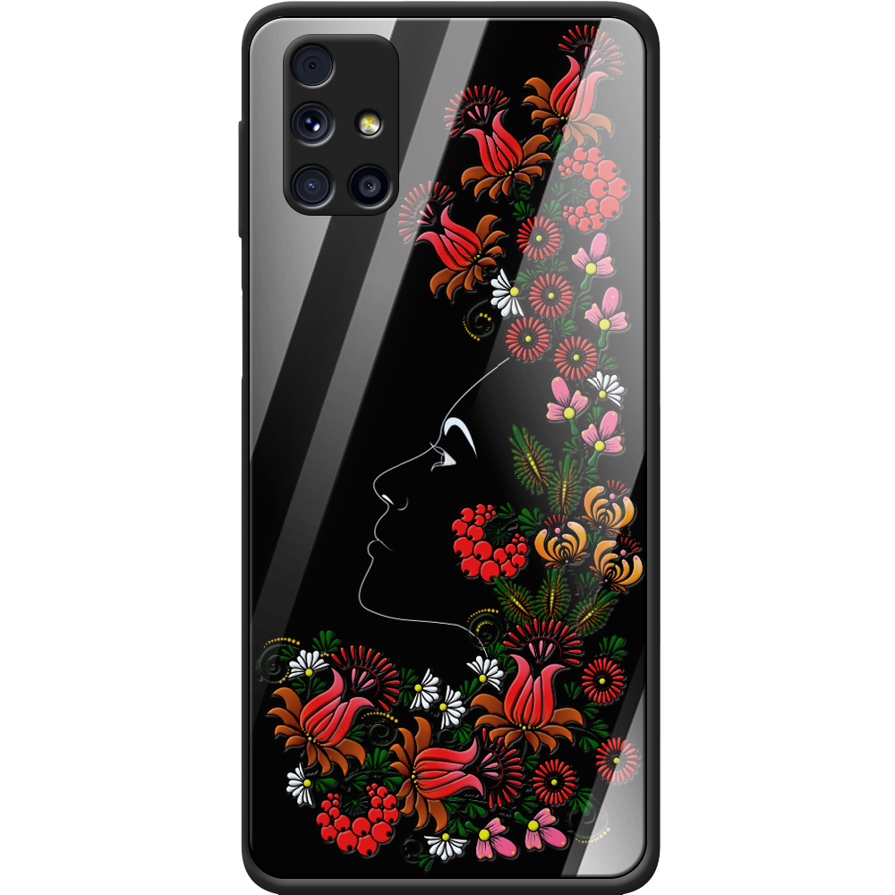 Чехол Boxface Samsung M317 Galaxy M31s 3D Ukrainian Muse Черный силикон со стеклом (40942-bk64-41115)