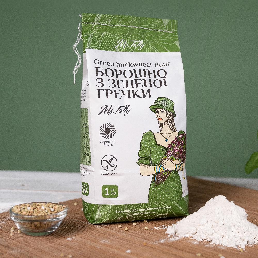 Борошно з зеленої гречки Ms.Tally 1 кг (4820216950076) - фото 5 Борошно з зеленої гречки Ms.Tally 1 кг (4820216950076) - фото 5