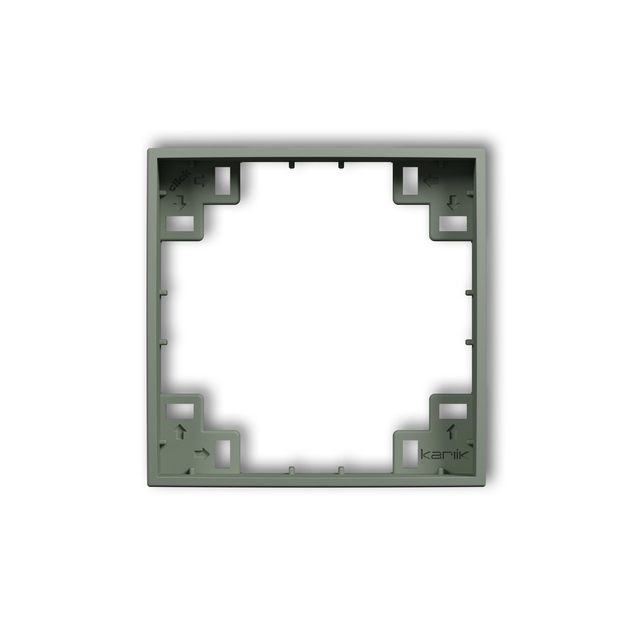 Рамка промежуточная Karlik Mini для розетки выключателя одноместный Шалфей (61MRP-1) Рамка промежуточная Karlik Mini для розетки выключателя одноместный Шалфей (61MRP-1)