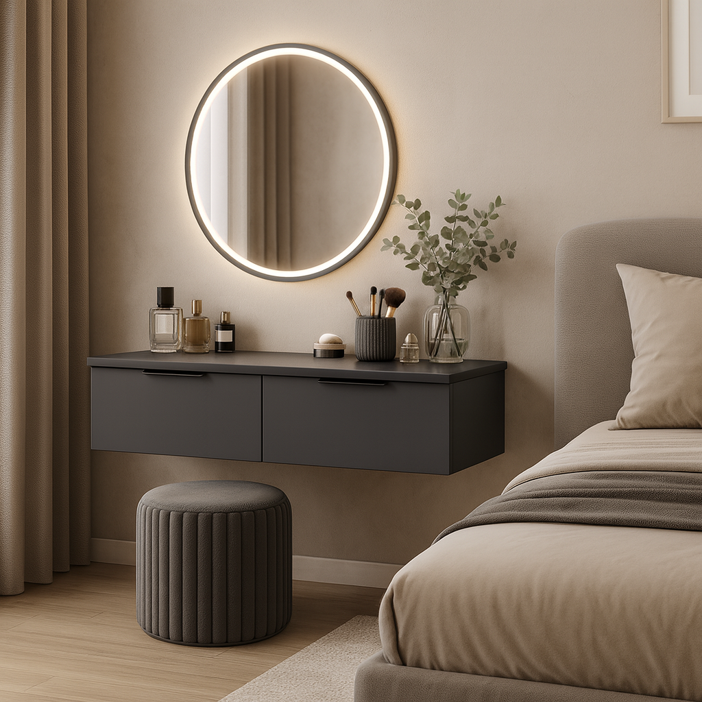 Туалетный столик ТС1 SENAM 220х1000х360 мм ДСП Серый Графит