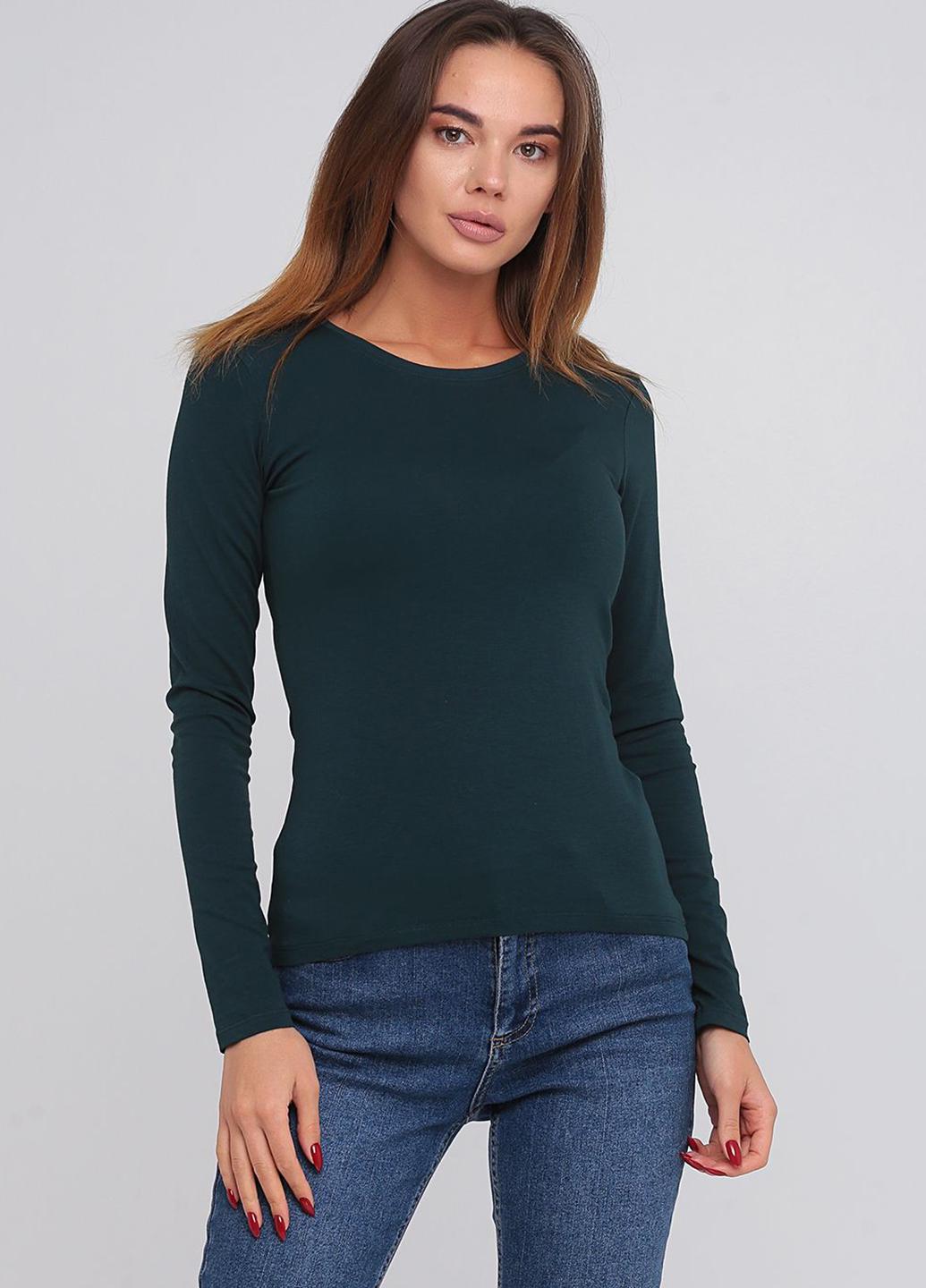 Лонгслив женский C&A S Темно зеленый (2097459b41)