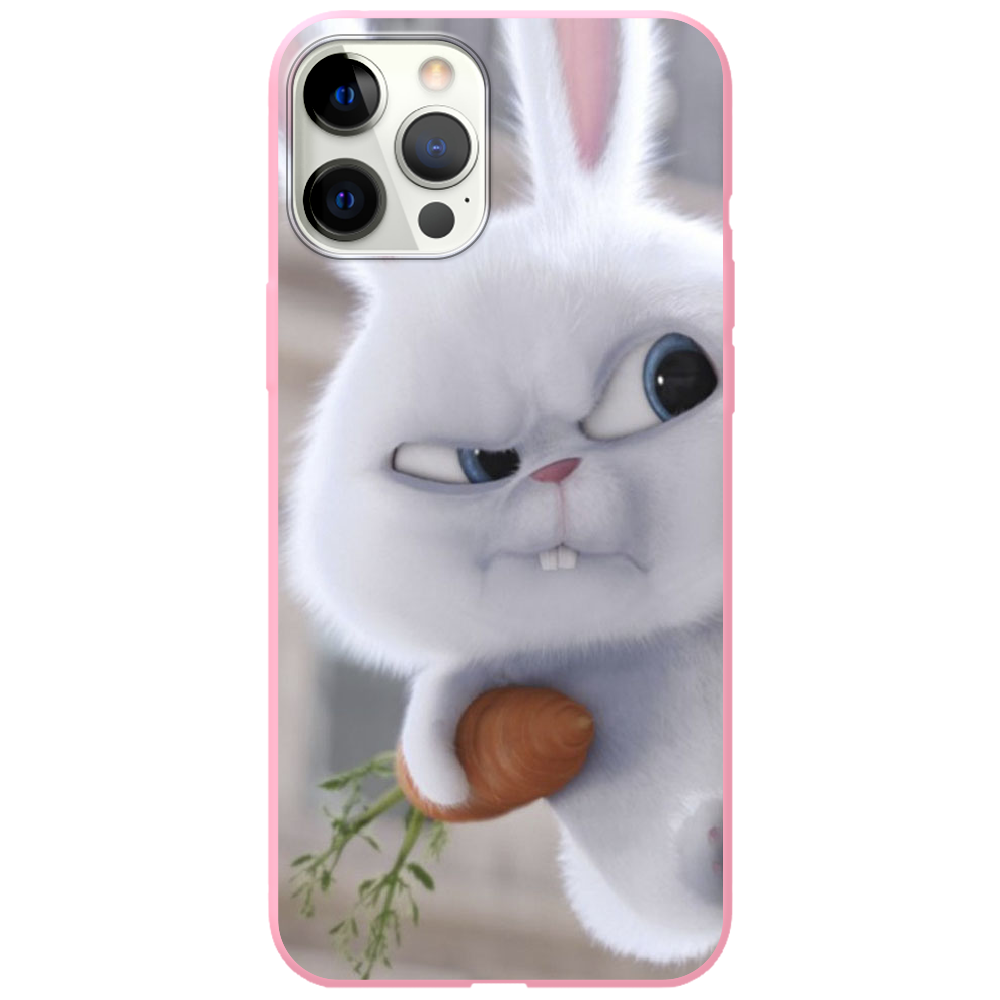 Чохол Boxface iPhone 12 Pro Rabbit Snowball Рожевий силікон (41086-up1116-43059)