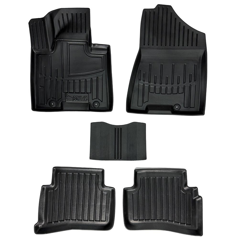 Коврики в салон SOVA-PL для Hyundai Tucson TL 2015-2020 резиновые 5 шт. Черный (28800650)