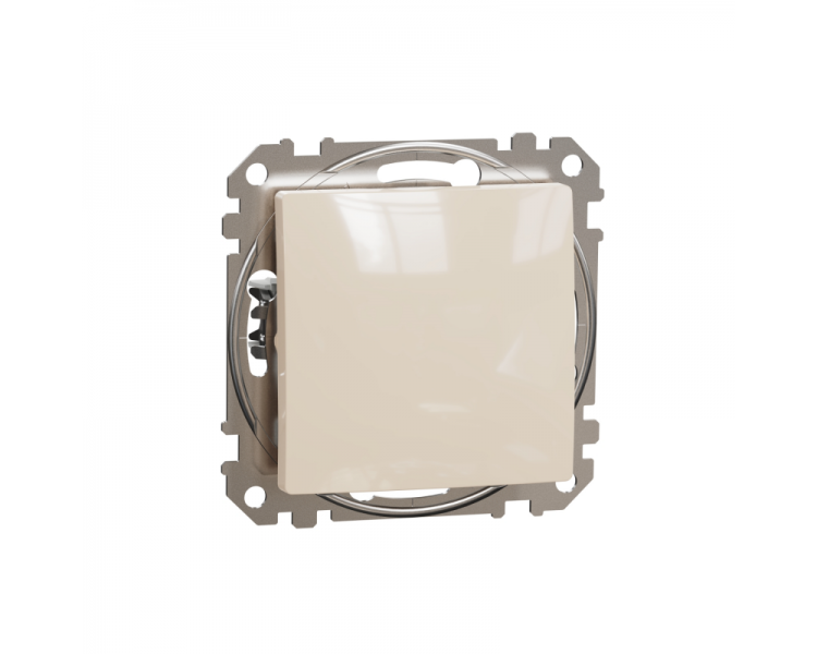 Выключатель одноклавишный Schneider Electric Sedna Design&Element ABS-UV кнопочный Бежевый (SDD112111)