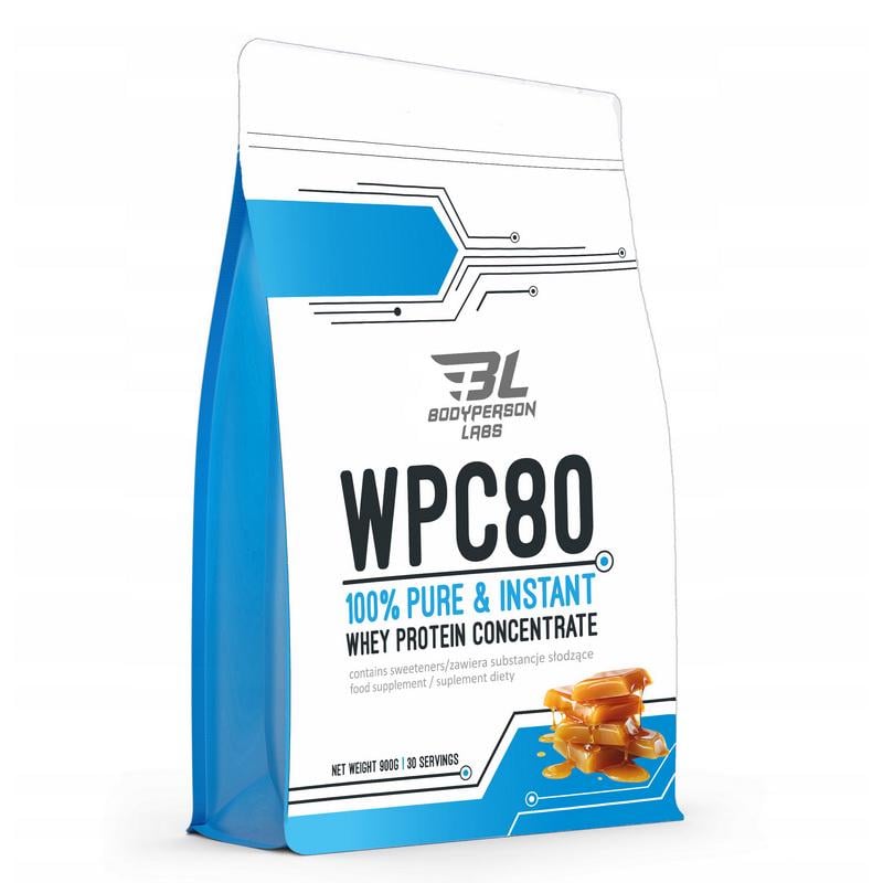 Протеин сывороточный Bodyperson Labs WPC80 900 г Соленая карамель Протеин сывороточный Bodyperson Labs WPC80 900 г Соленая карамель