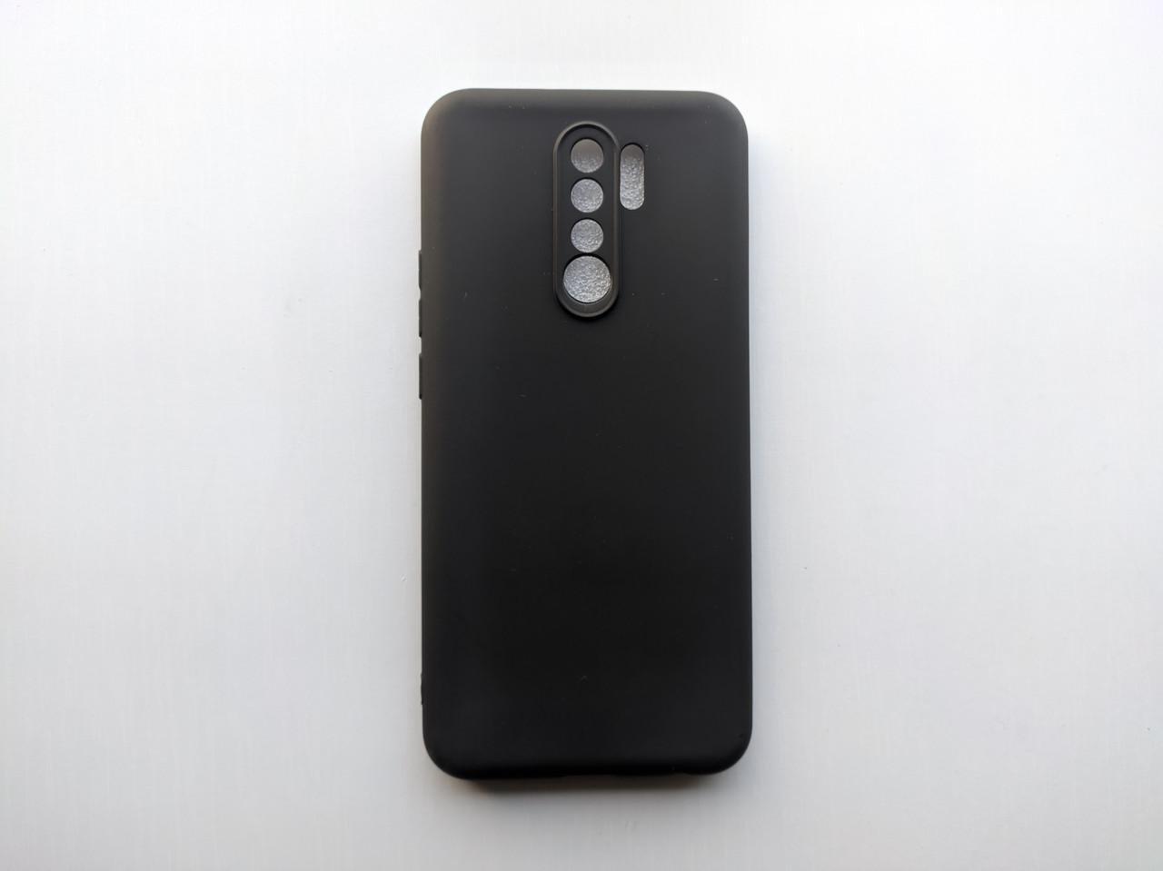 Силіконовий чохол Xiaomi Redmi 9 матовий Чорний - фото 2