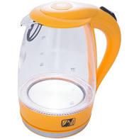 Електрочайник дисковий Promotec PM-810 скляний Помаранчевий (1451844673) - фото 3