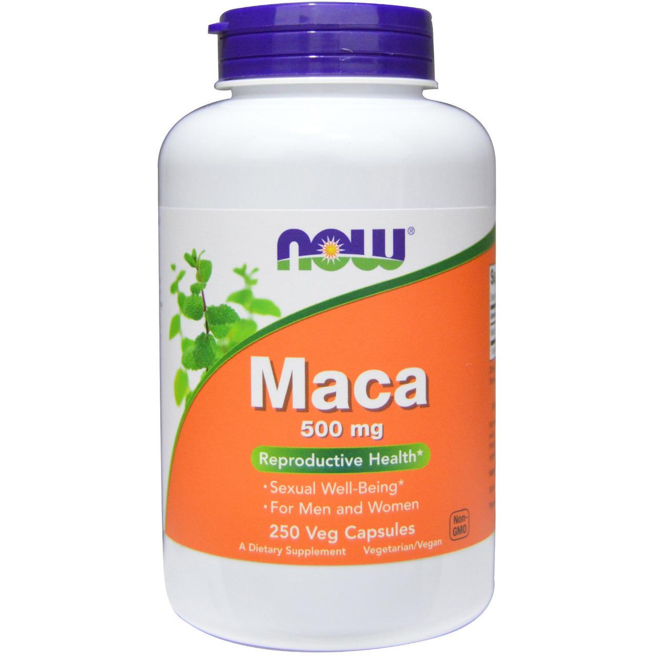 Мака Now Foods Maca 500 мг 250 капсул (NOW-04762)