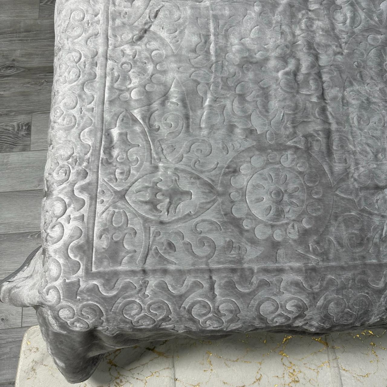 Покрывало на кровать акриловое 200x230 см Серый (P-акрил-9) - фото 8 Покрывало на кровать акриловое 200x230 см Серый (P-акрил-9) - фото 8