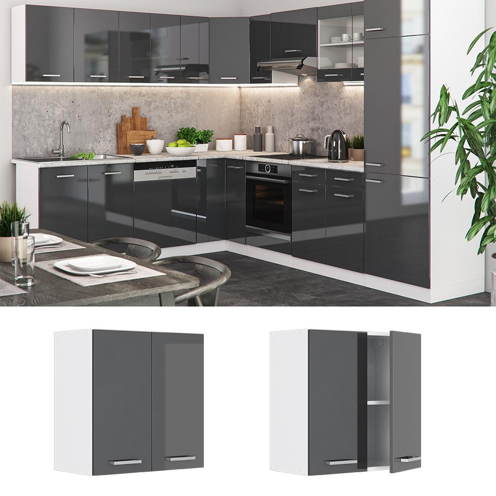 Шафа кухонный навесной 60х31 Vicco Антрацит - фото 6