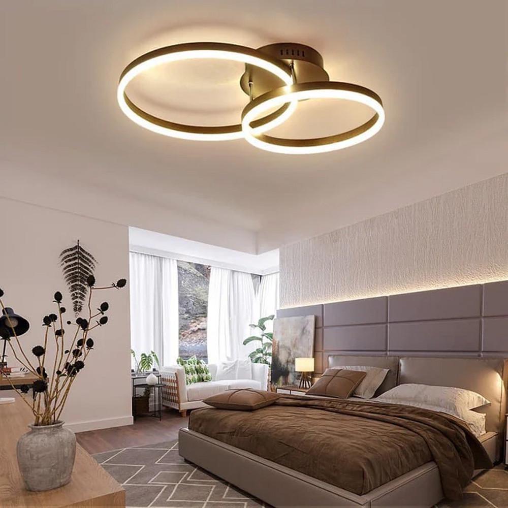 Люстра светодиодная Anelli на 2 кольца/пульт (A8008/2 BK)