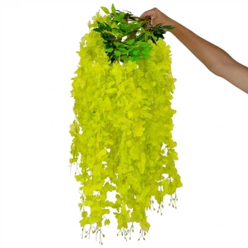 Глициния искусственная 110 см 12 шт. Зеленый (9161-006)