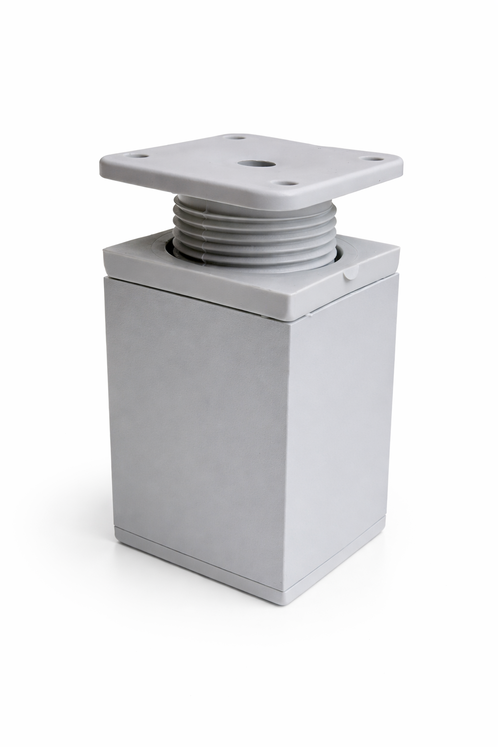 Меблева ніжка-опора Sigma регульована квадрат 80 мм 40х40 мм Алюміній (MO0118)