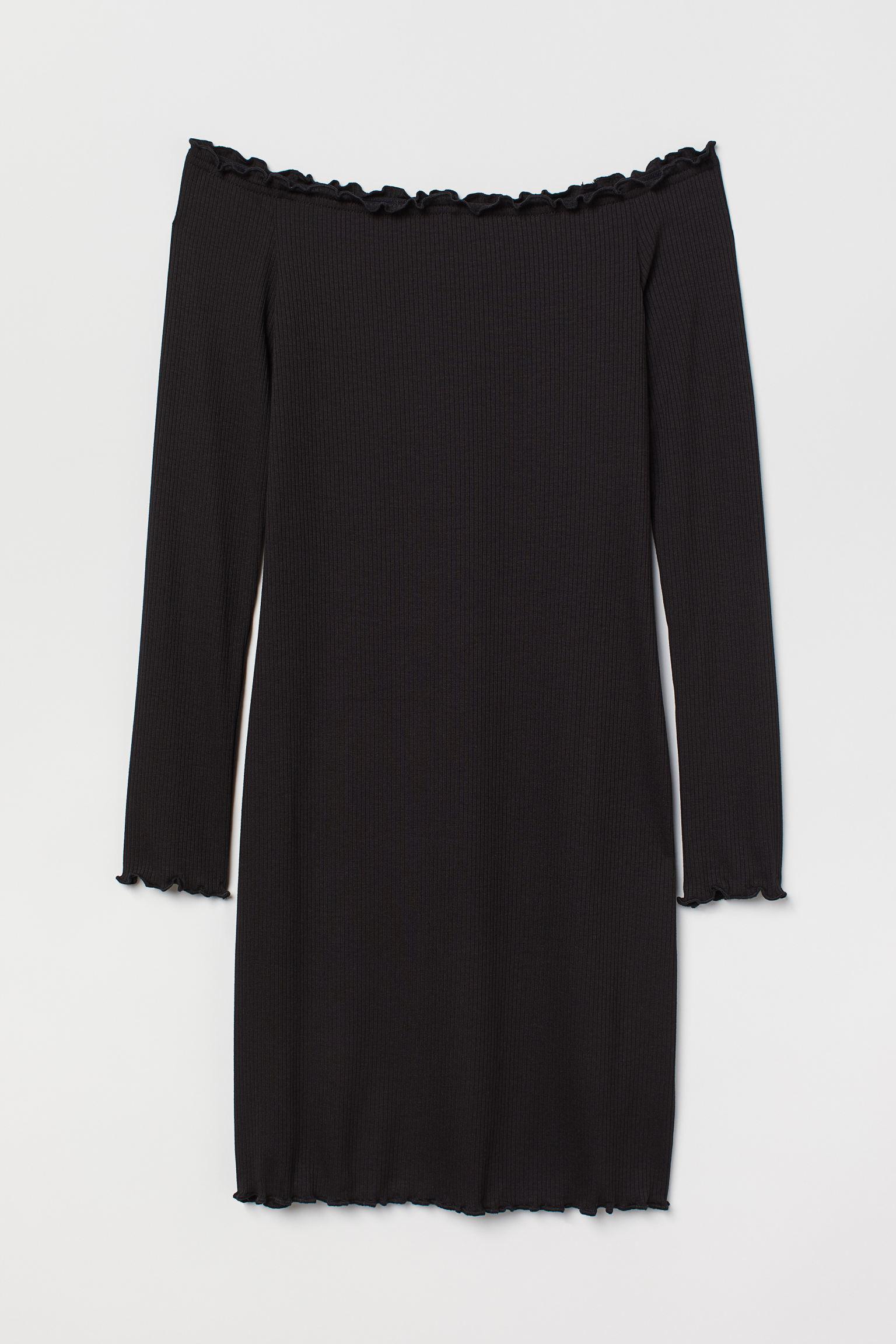 Платье H&M L Черный (2102713784)