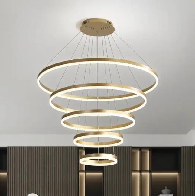 Люстра LED Олімпія PJ812С-5 20/30/40/80/100 см Золотистий (7037451)