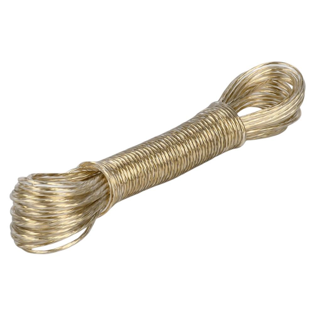 Веревка для белья усиленная WL-698 10 м Прозрачный с золотым (33088244)