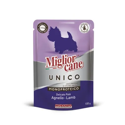 Корм влажный для собак Morando Migliorcane UNICO паштет из ягненка 100 г (2450)