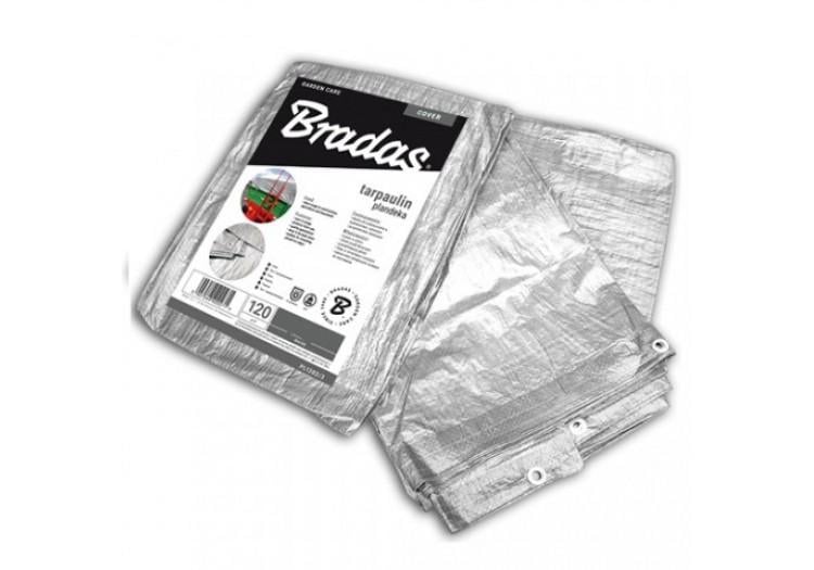 Тент водонепроницаемый Bradas 120 гр/м² 4х5 м Silver (19764)