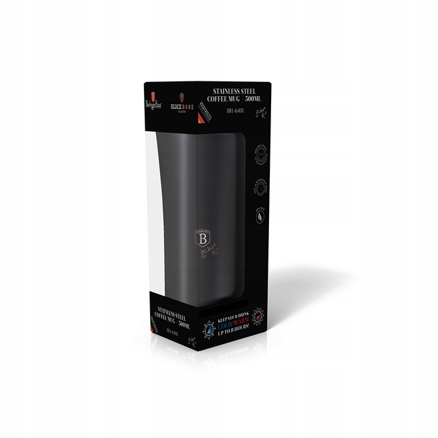 Термокружка Berlinger Haus Black Rose Collection 500 мл (BH-6401) - фото 3 Термокружка Berlinger Haus Black Rose Collection 500 мл (BH-6401) - фото 3