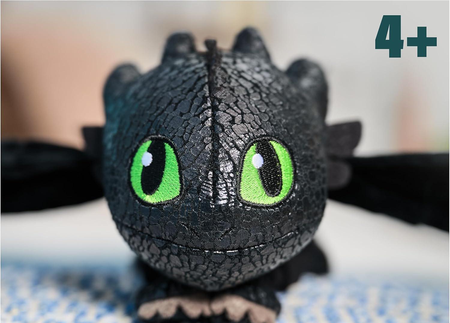Фигурка игрушечная Dreamworks Dragons How to Train Your Dragon Hug and Glide Toothless Plush Toy (636365458) - фото 5