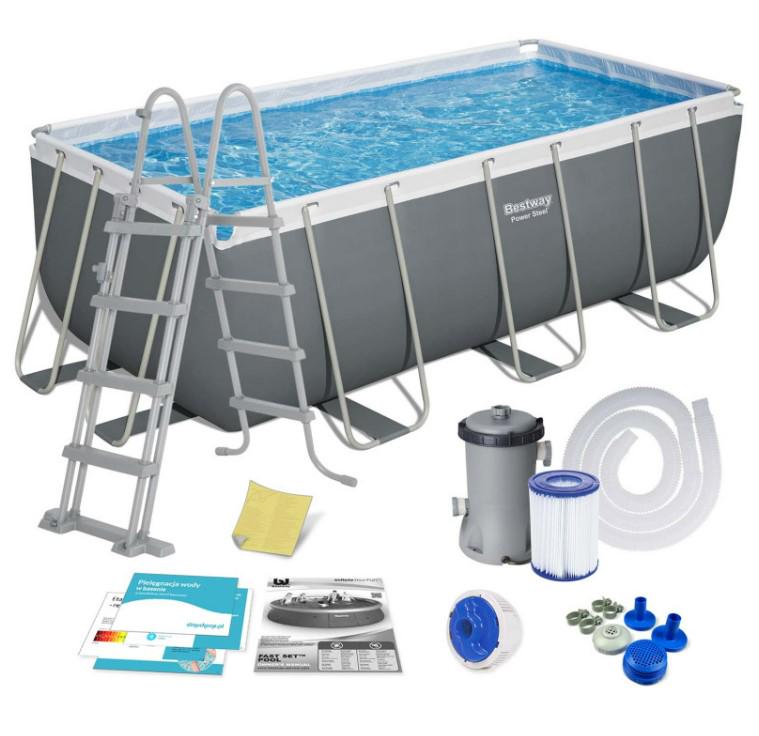 Бассейн каркасный прямоугольный Bestway 56456N 412x201x122 см (DM-56456N)