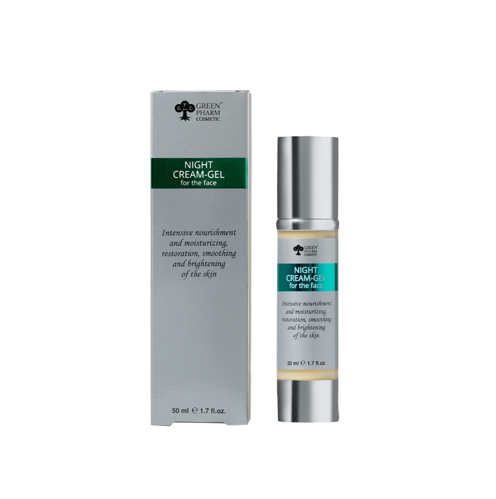Крем-гель нічний для обличчя Green Pharm Cosmetic Night Cream-Gel 50 мл Крем-гель нічний для обличчя Green Pharm Cosmetic Night Cream-Gel 50 мл