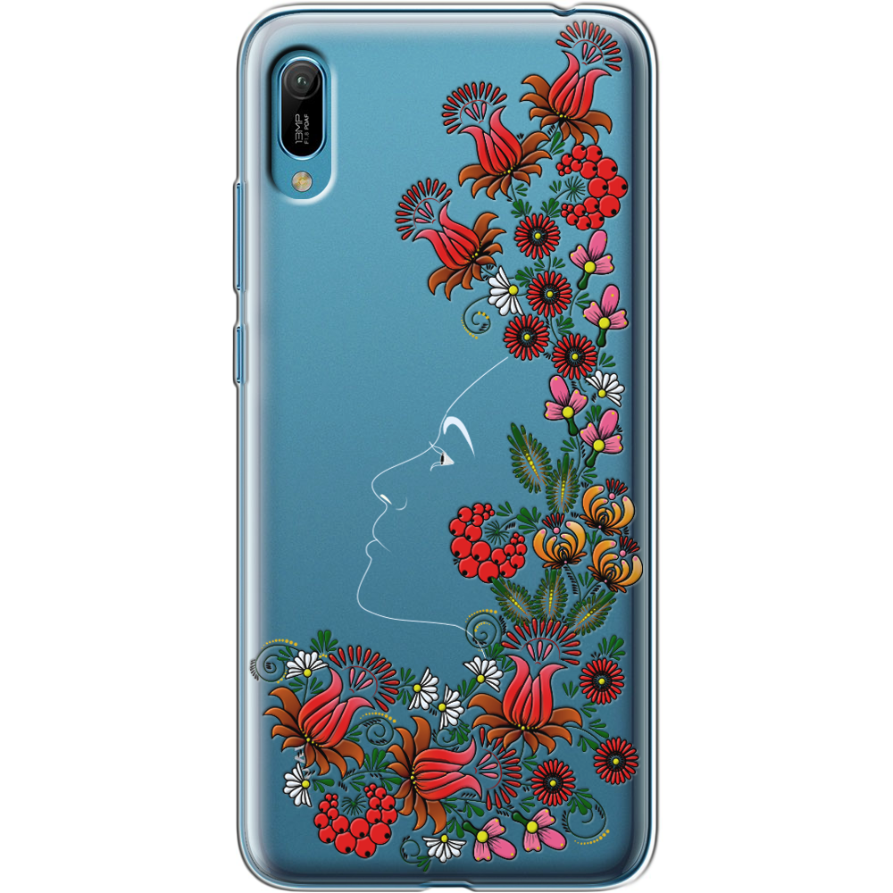Чехол Boxface Huawei Y6 2019 3D Ukrainian Muse Прозрачный силикон (36451-bk64-36451)