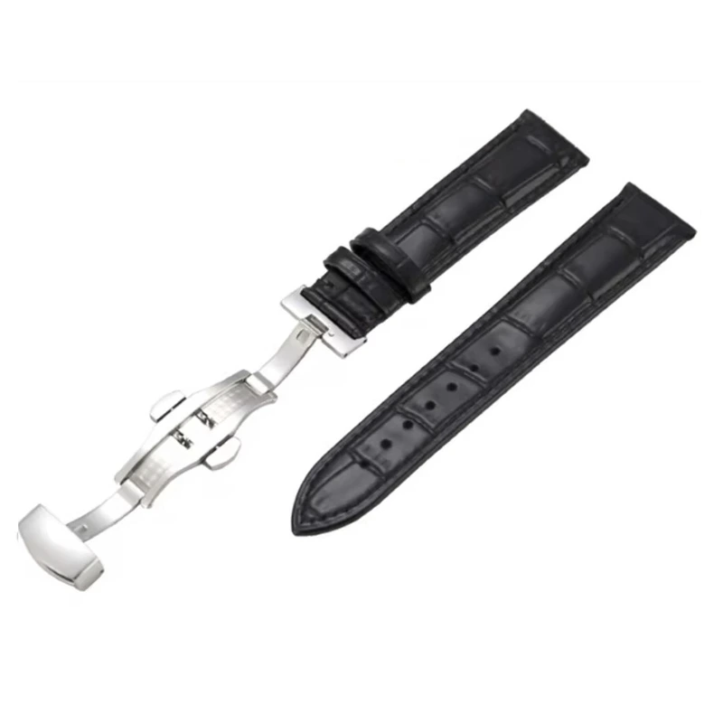 Ремінець шкіряний DeLuxe кліпсовий р. 22 (11144)