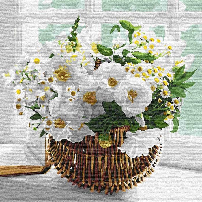 Картина по номерам Идейка Нежность в корзине 30x30 см (skl-КНО3097)