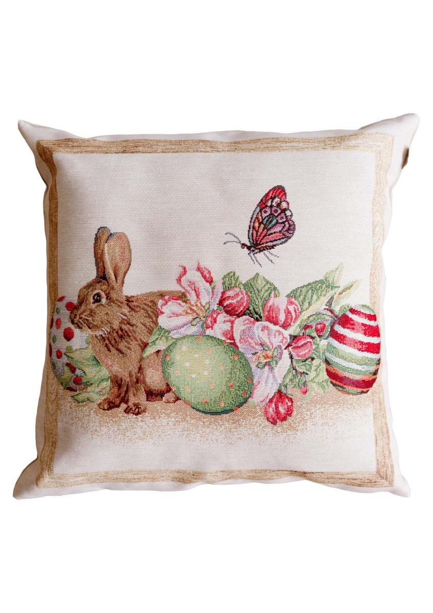 Наволочка декоративна великодня Зайчик Веснянка 45х45 см (034266)