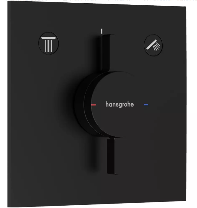 Змішувач прихованого монтажу для душу Hansgrohe DuoTurn E 75417670 Чорний матовий (539571)