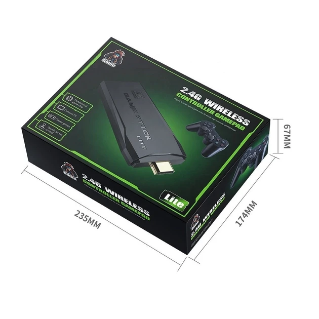 Ігрова приставка Lite Green HDMI 3535 ігор бездротова (1857549723) - фото 4