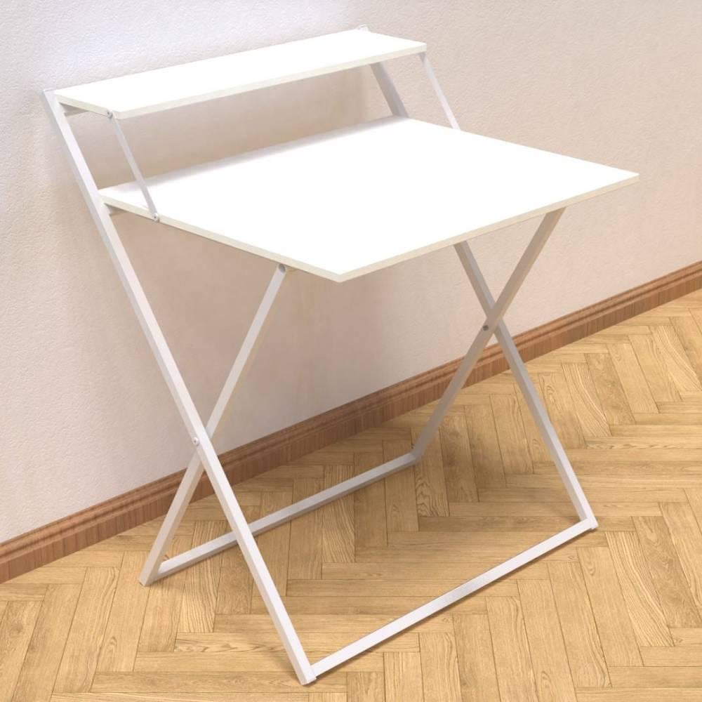 Стіл-трансформер Ferrum-decor Компакт 4 метал/ДСП 16 мм 750x790x720 мм Білий/Білий (FRD-104697) - фото 1 Стіл-трансформер Ferrum-decor Компакт 4 метал/ДСП 16 мм 750x790x720 мм Білий/Білий (FRD-104697) - фото 1