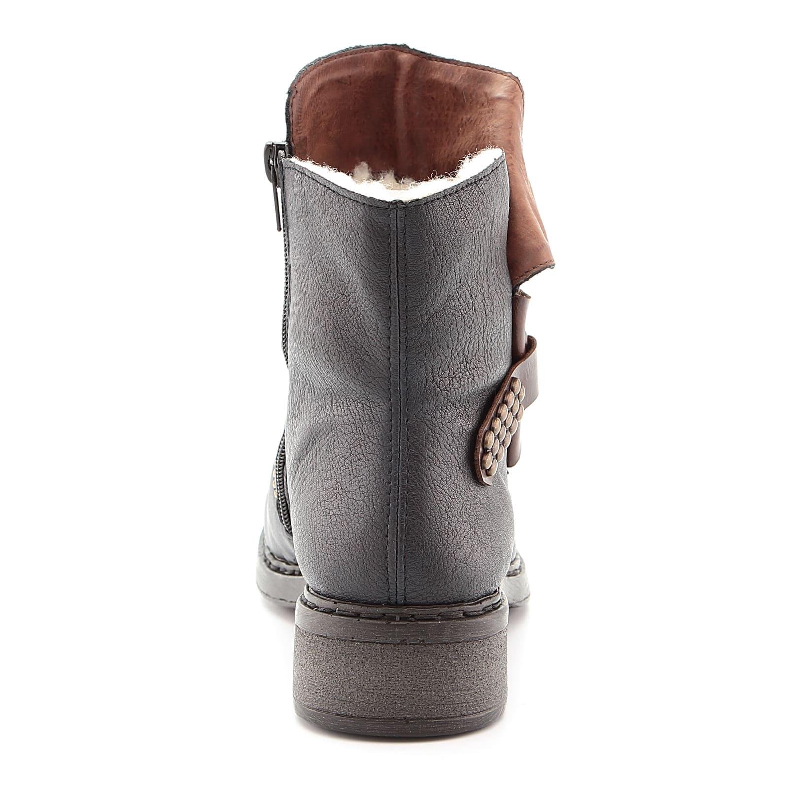 Ботинки женские утепленные RIEKER р. 41 Синий (91634025) - фото 3