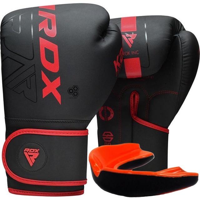 Перчатки боксерские с капой RDX F6 Kara Matte 8 унций Red (21804903)