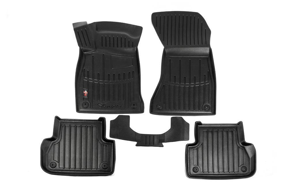 Коврики Stingray 3D Stingray для Audi A4 B9 2016-2022 гг. полиуретан Черный