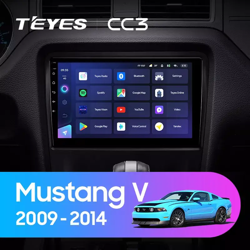 Автомагнитола штатная Teyes CC3 360° для Ford Mustang V S-197 2009-2014 Android (1658700209) - фото 3