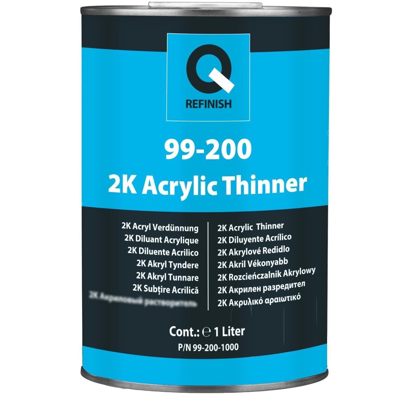 Разбавитель для акриловых продуктов Q-REFINISH 99-200 1 л Разбавитель для акриловых продуктов Q-REFINISH 99-200 1 л