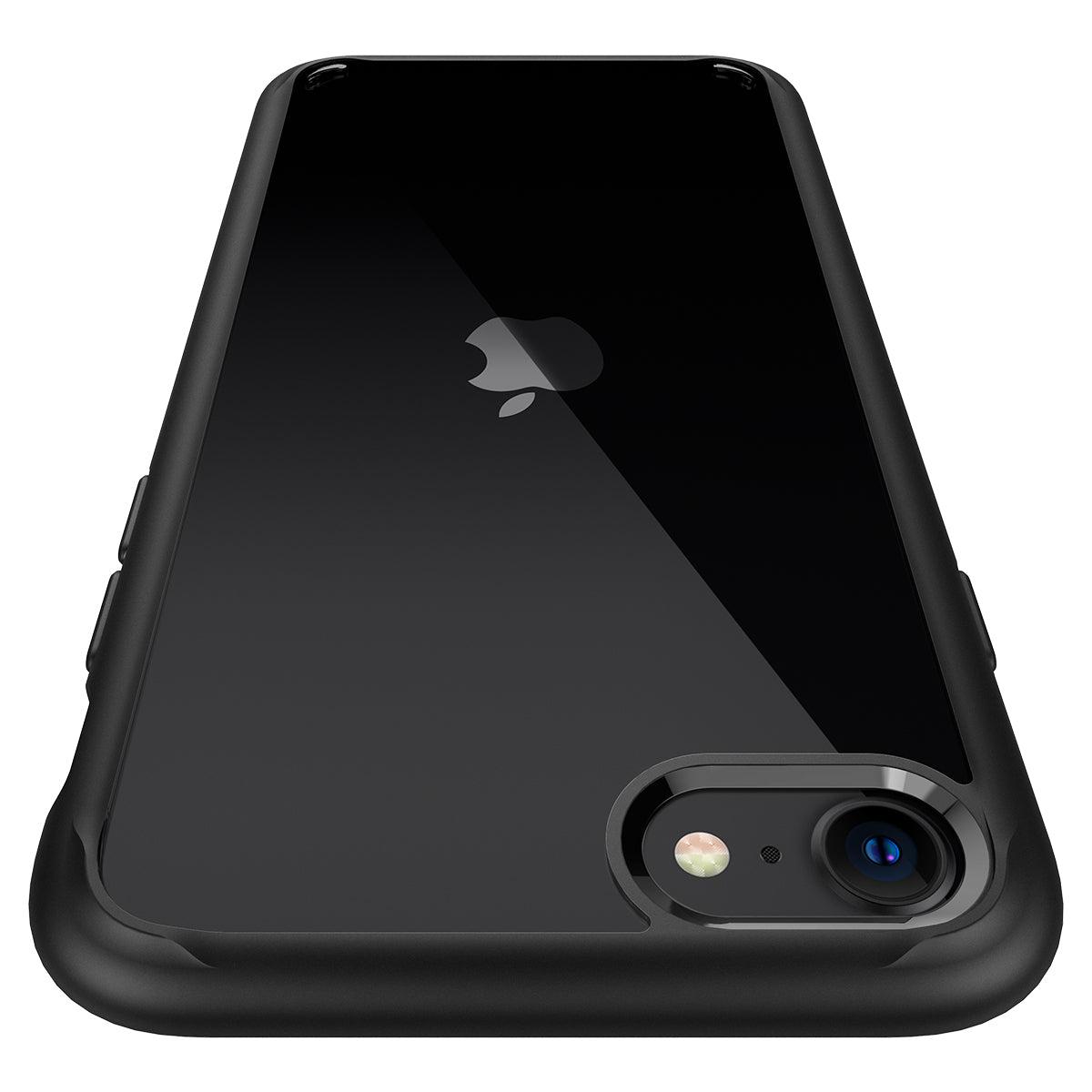 Чехол противоударный прозрачный Spigen Ultra Hybrid 042CS20926 для Iphone 7/8/SE 2020/2022 Black - фото 9