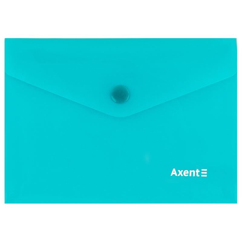 Папка-конверт на кнопке Axent Pastelini A6 полипропилен Бирюзовый (1414-21-A)